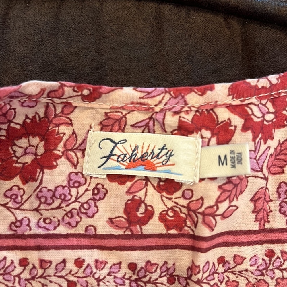 Faherty Pink Patterned Jumpsuit - image 8